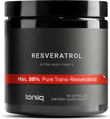 Resveratrol Capsules – 98% Trans-Resveratrol – High Purity, Bioavailable – 60 Ca