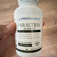 Approved Science Parastrin + BioPerine Vegan GMP Certified Capsules 60 Ct