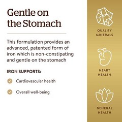 Solgar Gentle Iron 180 Vegetable Capsules