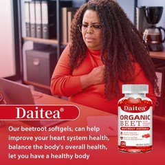 Organic Beetroot SOFTGELS PURE Beet Root Powder (Beta vulgaris)HEART HEALTHY