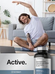 Glucosamine Chondroitin Turmeric MSM | 3600 mg | 360 Caplets | by Horbaach
