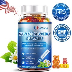 Ashwagandha Gummies, Stress Support Gummies for Improve Sleep & Reduce Stress