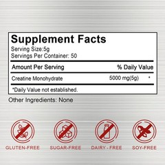 CREATINE Supplements Creatine Monohydrate powder Micronized- non-gmo/gluten free