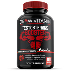 Grow Factor Test X60 Boost, Testosterone Booster for Men, Testosteron Pills