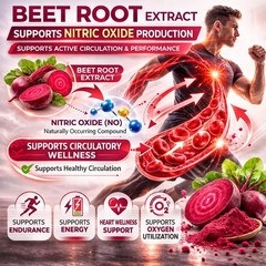Lemeli Beetroot Capsules 1300mg, Extract Beet Root Lemeli Supplement 60Capsules
