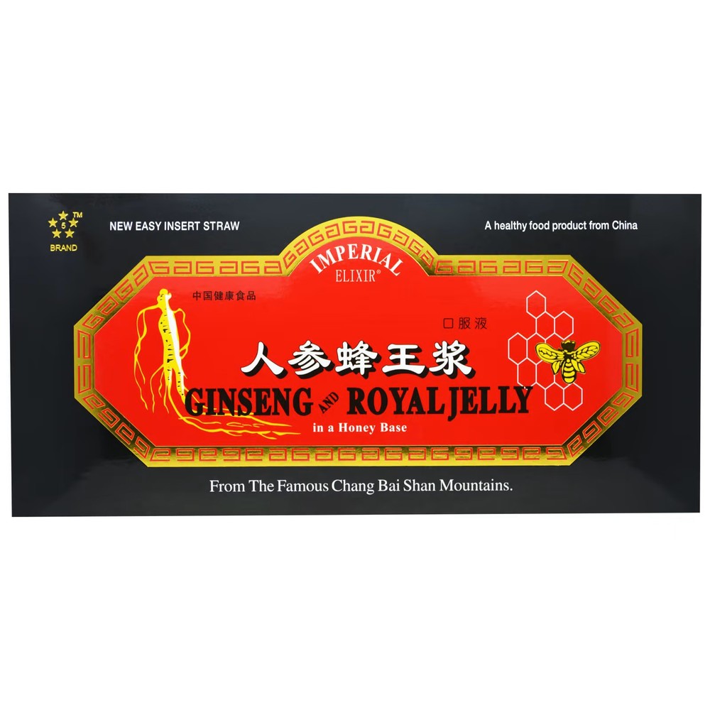 2 X Imperial Elixir, Ginseng & Royal Jelly, 30 Bottles, 0.34 fl oz (10 ml) Each