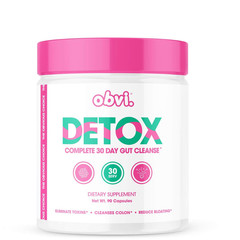 Obvi Detox Gut Cleanse Supplement 90 Capsules | 30 Servings. Exp: 01/2027