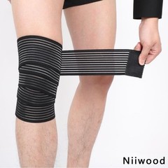Extra Long Elastic Knee Wrap Compression Bandage Brace One Size (Pack of 1)