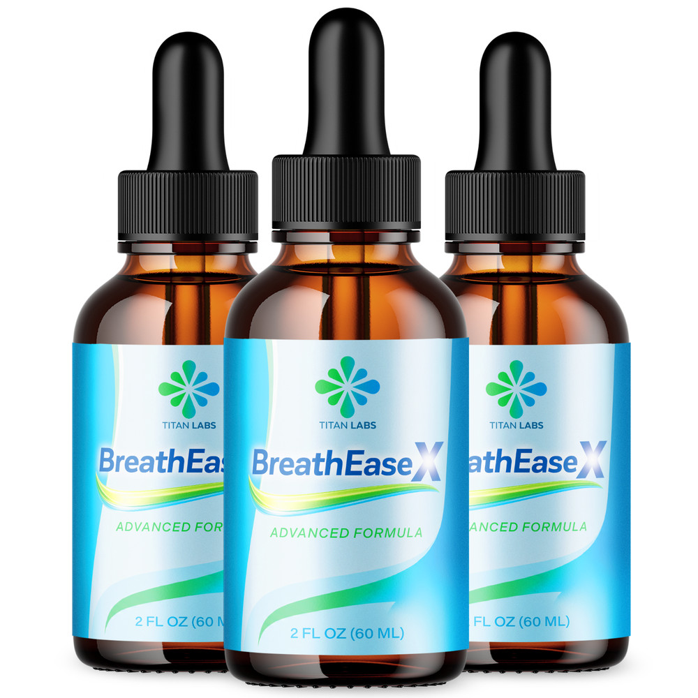 (3 Pack) BreathEaseX Drops Advanced Lungs Support Breath EaseX 90 Servings