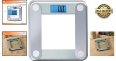 Digital Bathroom Scale with Lighted Display – 0.2 lb Accuracy, 400 lbs
