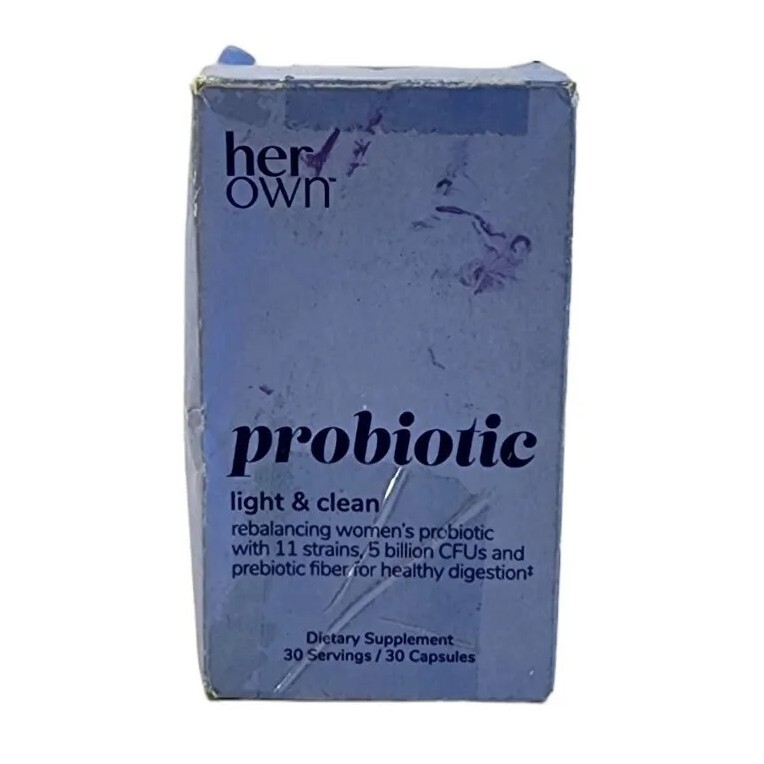 NEW Her Own Probiotic Light & Clean Supplement 30 Capsules Exp 08/2025 FREE SHIP