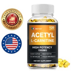L-Carnitine 1500mg, High Potency Supports Natural Energy Production 120 Capsules