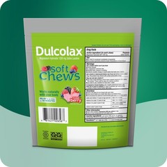 Dulcolax Saline Laxative Soft Chews, Gentle 60 Count (Pack of 1),