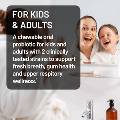 Oral Probiotics for Mouth Bad Breath – Chewable Sugar-Free Mint – Lactobacillus