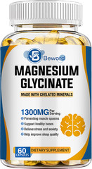 1300mg Magnesium Glycinate Supports Relaxation, Calm Mood & Healthy Sleep Cycle