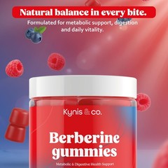 Berberine Gummies 60ct with Ceylon Cinnamon & Cider Vinegar – Supports