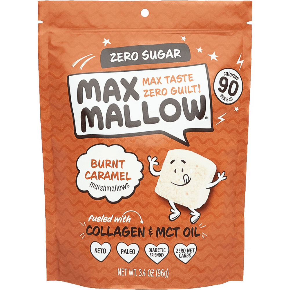 Know Brainer Max Mallow Burnt Caramel -Guilt-Free & Zero Sugar Marshmallows…