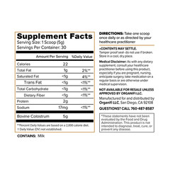 Organifi Grass-fed Bovine Colostrum, Unflavored, 5.29 oz (150 g) 30 Servings