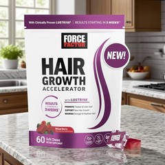 Factor FOKGE Hair Growth Accelerator Soft Chews, Hair Growth Vitamins For Women