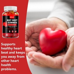 Beet Root Nitric Oxide Booster Promote Healthy Blood Pressure 60 Gummies