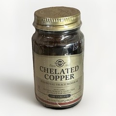 Chelated Copper Tablets, 100 Count Exp: 03/2028