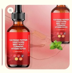 1 packs Cayenne Pepper Drops Supplement Liquid 60ml Herbal Cayenne Pepper