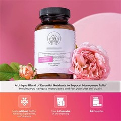 2 BOTTLES- Happy Mammoth Hormone Harmony Natural Hormonal Support for lady 72Cap