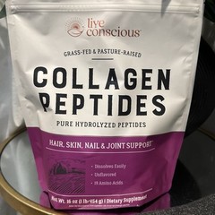 Live Conscious Peptides, Unflavored, 16 oz (454 g) Exp: 02/27 New 💕🔥