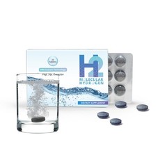 Effervescent Molecular Hydrogen Water Tablets 12 PPM – 30 Count for Hydration &
