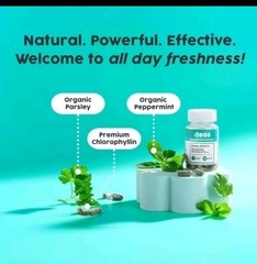 DEOS Body Deodorizing Supplement Natural Organic 30 Caps Each 3pk Exp 1/28