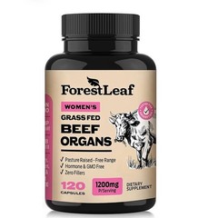 ForestLeaf Beef Organ Supplement for Women 120 Caps Exp 01/2029 Sealed
