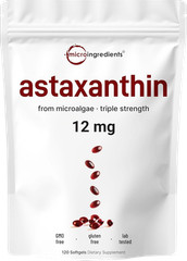 Astaxanthin 120 Softgels 12mg – Supports Eye Health and Joint Health