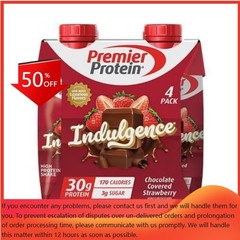 Premier Protein Indulgence 30g Protein Strawberry Non-Caffeinated – 11oz/4pk