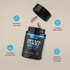 Organic Nootropic Brain Booster Improve Brain Focus, Clarity And Memory – 60ct