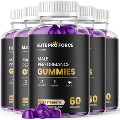 (5 Pack) Elite Pro Force Gummy Male Support Supplement EliteProForce 300 Gummies