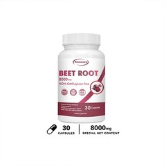 Beet Root 8000mg-Nitric Oxide Booster, Blood Pressure Support, Digestion Support