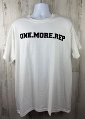 BPI One More Rep Bodybuilding T-Shirt Size XL & Be Powerful Protein Shaker Cup