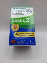 PreserVision AREDS 2 Eye Vitamins w/ Lutein & Zeaxanthin 120 Softgels EXP 10/26+