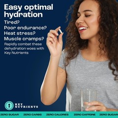 KEY NUTRIENTS Electrolyte Tablets, 200 Capsules, Salt for Dehydration, Fastin…