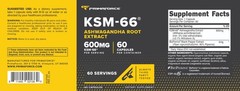 PrimaForce KSM-66 Ashwagandha Root Extract 600mg, 60 Capsules