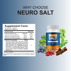 Neuro Salt Capsules, Neuro Salt Nootropic Supplement (60 Capsules)