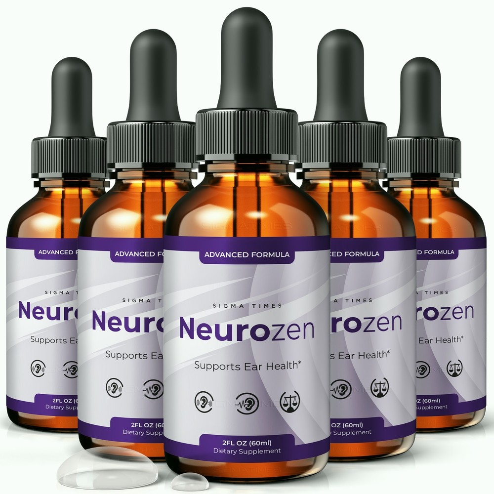 NeuroZen Drops – Neuro Zen Advanced Ear Health and Hearing Support – 5 Pack