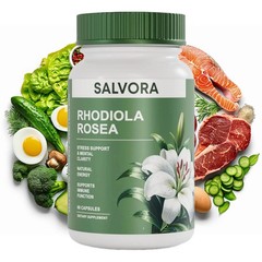 Adaptogen Rhodiola Rosea Supplement – Golden Root Salvora Capsules 60pcs