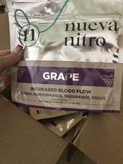 Nueva Nitro in GRAPE 8.4 OZ for Performance, Focus and Energy Support 15 Packets