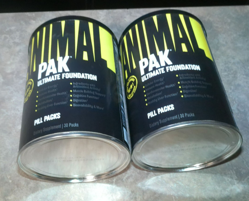 2 PACK – Universal Nutrition ANIMAL PAK Multivitamins 30 Pill Packs Exp: 12/27