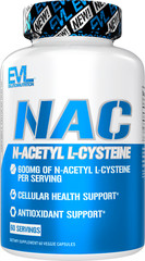 Evlution Nutrition NAC N-Acetyl L-Cysteine – Antioxidant Support – 60 Servings