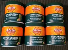 (6) MetaMucil Supergreens Digestive Blend 5.5oz ~EXP: 12/26
