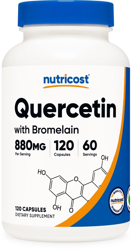 Nutricost Quercetin with Bromelain, 120 Capsules, 60 Servings