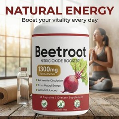 1 PACK Lemeli Beetroot – 1300mg, Lemeli Beet Root Supplement 60 Capsules