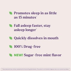 Melatonin 10mg Fast Dissolve Sleep Aid Peppermint 60 Count Sugar Free Tabs